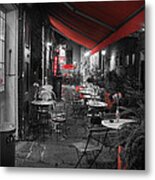 Alley Cafe Metal Print