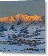 Alpenglow Mount Crested Butte Colorado Metal Print