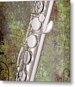 Alto Flute Music Instrument Photograph In Color  3402.02 Metal Print
