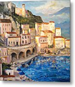 Amalfi Coast Highway Metal Print