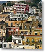 Amalfi Houses Metal Print