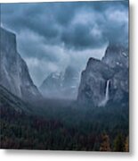 Amidst A Thunderstorm Metal Print