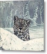 Amur Leopard Metal Print