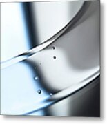 An Abstract Shiny Silver Surface With Metal Print