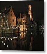 An Evening In Bruges Metal Print