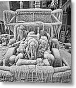 An Iced Up Truck Cab Metal Print