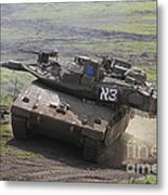 An Israel Defense Force Merkava Mark Iv Metal Print