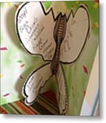 An Odd Shaped #butterfly Page..lol Metal Print