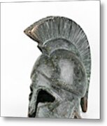 Ancient Greek Helmet Metal Print