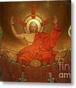 Angry God Mosaic At The Shrine Of The Immaculate Conception In Washington Dc Metal Print