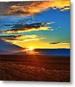 Good Morning On The Horse Heaven Metal Print