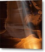 Antelope Canyon Summer Beam Metal Print