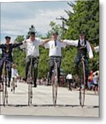 Antique Bicycles Metal Print