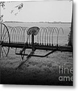 Antique Hay Rake Metal Print