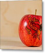 Apple Love Metal Print