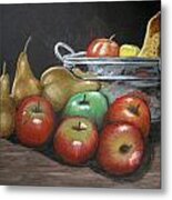 Apples And Pears Metal Print
