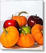 Apples And Pumpkins2 Metal Print