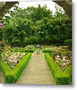 Arch To The Rose Garden Metal Print