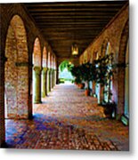 Arches And Bricks Metal Print