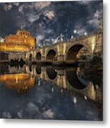 Arches And Clouds. Metal Print