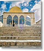 Arches At Dome Of The Rock Metal Print