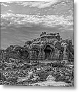 Arches National Park Bw Metal Print