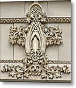 Architectural Detail - Terra Cotta Medallion - Omaha Metal Print