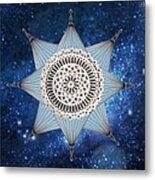 Blue Victorian Star Metal Print