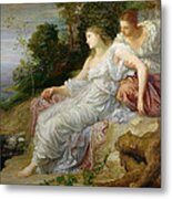 Ariadne In Naxos, 1875 Oil On Canvas Metal Print