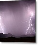 Arizona Lightning Storm Metal Print
