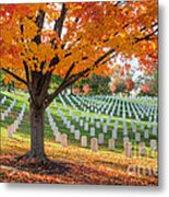 Arlington National Cemetery In Autumn I Metal Print