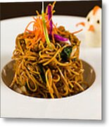 Asian Noodles Metal Print
