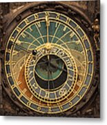 Astronomical Clock Metal Print