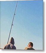 At Fishing Metal Print