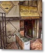 At The Delhi Haat Market Metal Print