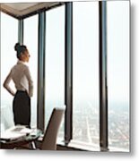 At The Top Of The Business World Metal Print