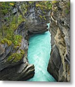 Athabasca Falls Canyon, Jasper National Metal Print