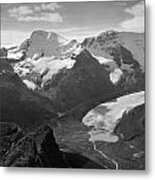 T-303504-bw-athabasca Glacier In 1957 Metal Print