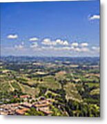 Atop The Bell Tower In San Gimignano Metal Print