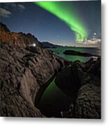 Aurora In The Witchpot Metal Print
