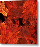 Autumn Fire Abstract Pano 1 Metal Print