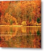 Autumn In Mirror Lake Metal Print