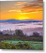 Autumn Morning In The Hills Metal Print
