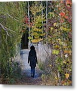 Autumn Walk Metal Print