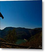 Autunno Vista Sul Lago - Autumn Lake View 9791 Metal Print