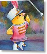 Baby Chick Drum Majorette Metal Print