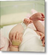 Baby In Hospital Metal Print