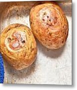 Baked Potatoes Metal Print