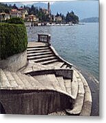 Balcony On The Lake Metal Print