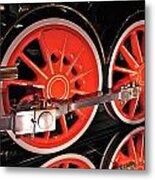Virginia And Truckee No 13 Baldwin Locomotive Works Philadelphia Engine Wheel Detail Metal Print